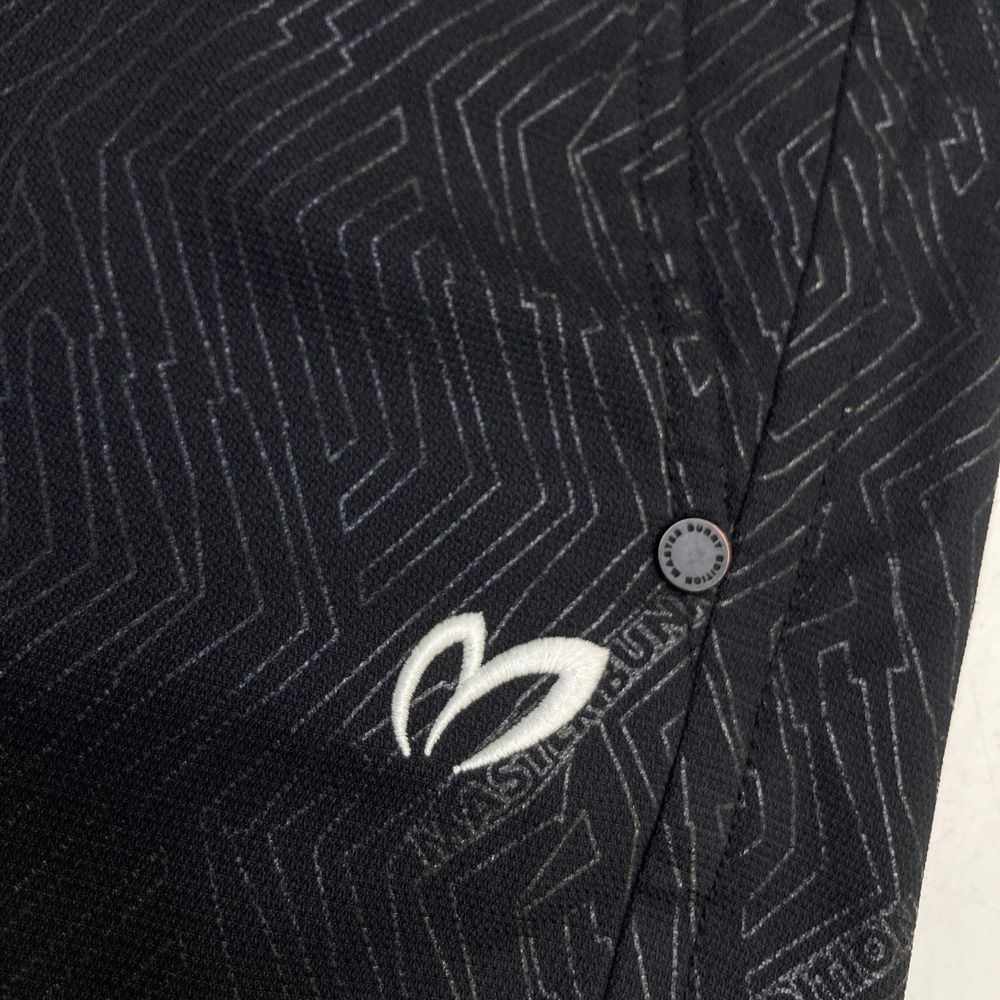 全品無料。 サイズ 5 MASTER BUNNY EDITION マスターバニーエディション ストレッチハーフパンツ 総柄 ブラック系 240101534443 ゴルフウェア メンズ ストスト