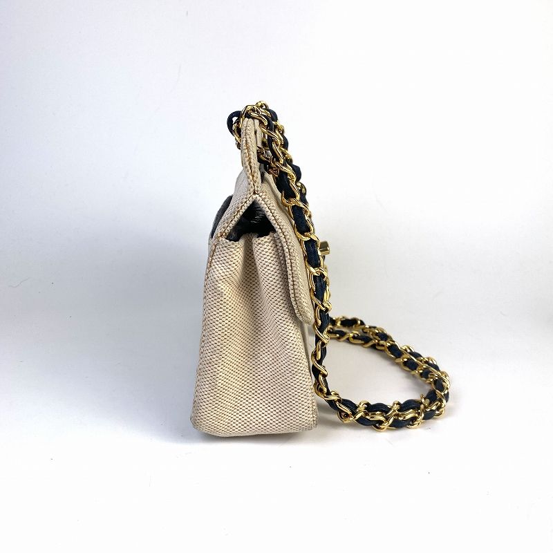 CHANEL シャネル ココマーク ターンロック キャンバス ショルダー 