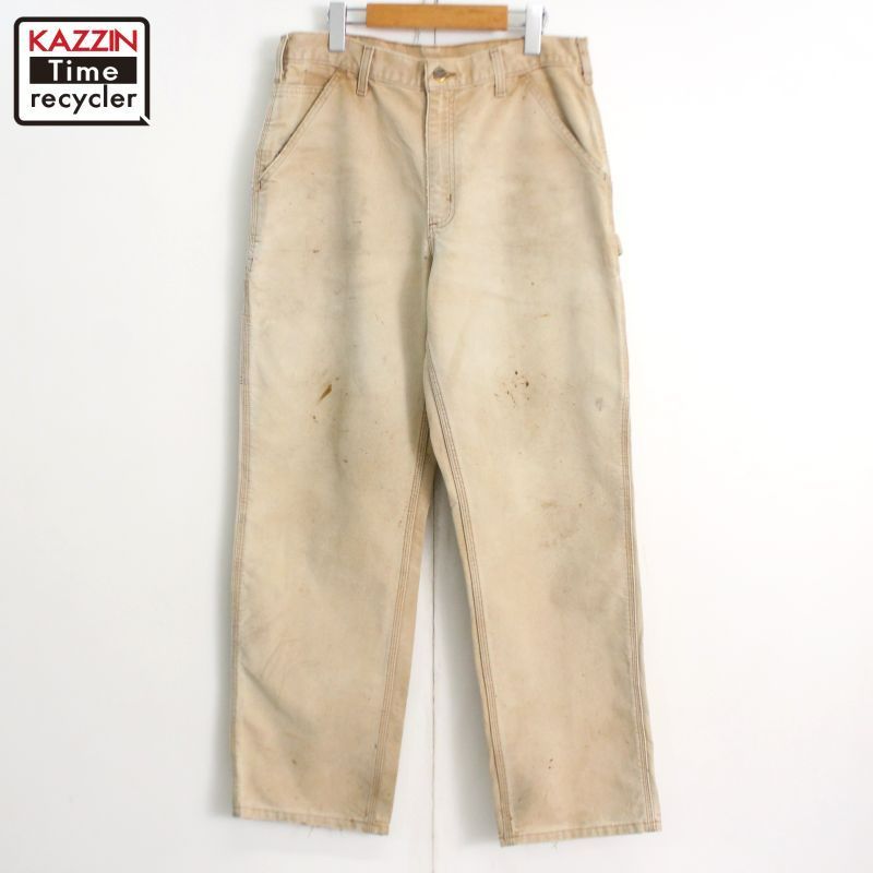 00s Carhartt 無地 BRN ペインター ダック ワークパンツ メンズ Mサイズ相当