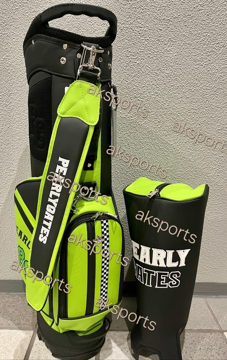 BEAMS GOLF キャディバッグ ブラック グリーン BEAMS GOLF スタンドバッグ 黒 緑 BEAMS GOLF ゴルフ ブラックウォッチ