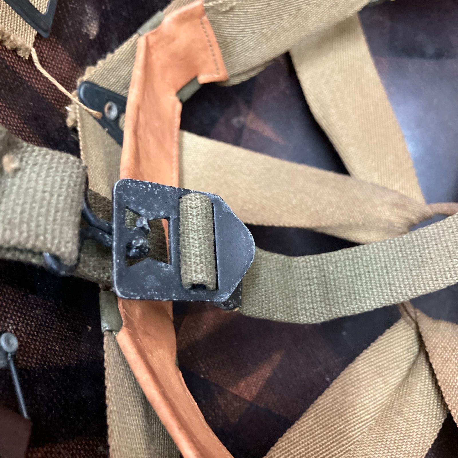 米軍 実物 二次戦 ナム戦 空挺M1ヘルメット シェル ライナー デッドストック 米軍 実物 二次戦 ナム戦 空挺M1ヘルメット シェル ライナー