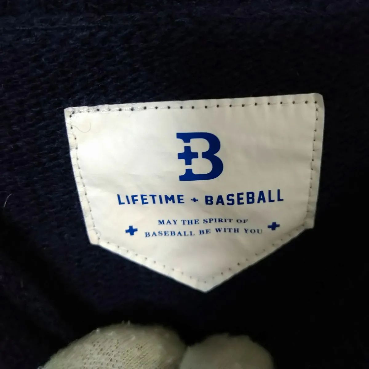 横浜ベイスターズ ウールセーター メンズXL ネイビー色 ウール ユニ