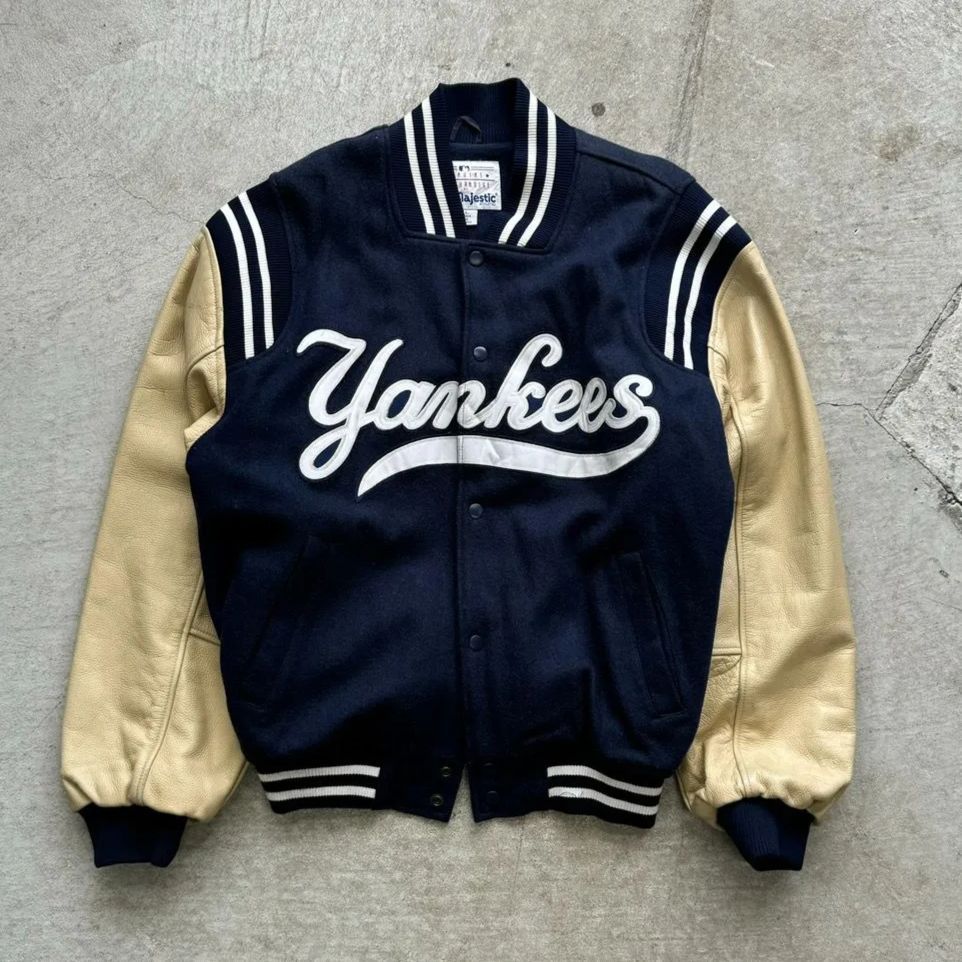 NEW YORK YANKEES STARTER ジャケット Lサイズ　90s New York Yankees スタジャン 90s STARTER STARTER ニューヨーク