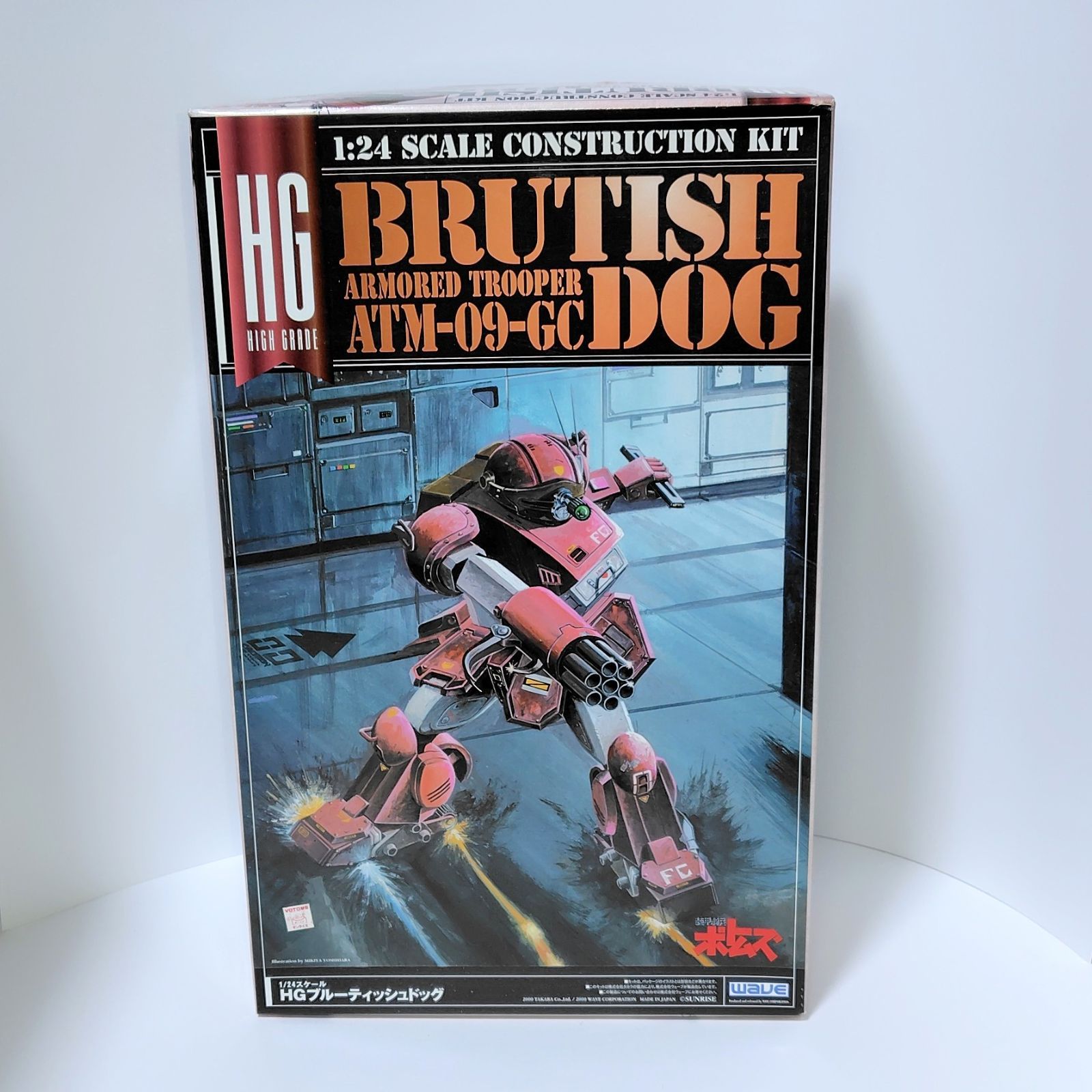 WAVE ウェーブ 装甲騎兵ボトムズ 1|24 HG ATM-09-GC ブルーティッシュドッグ プラモデル レジン製フィアナ立ち姿フィギュア付き