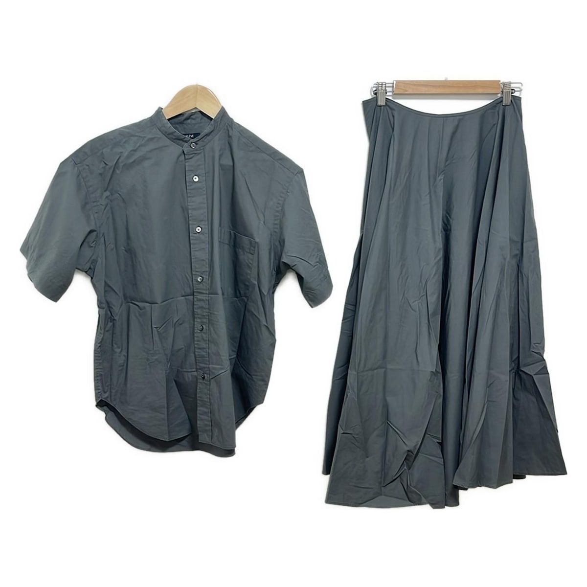 YLEVE イレーヴ スカートセットアップ レディース - ダークグレー