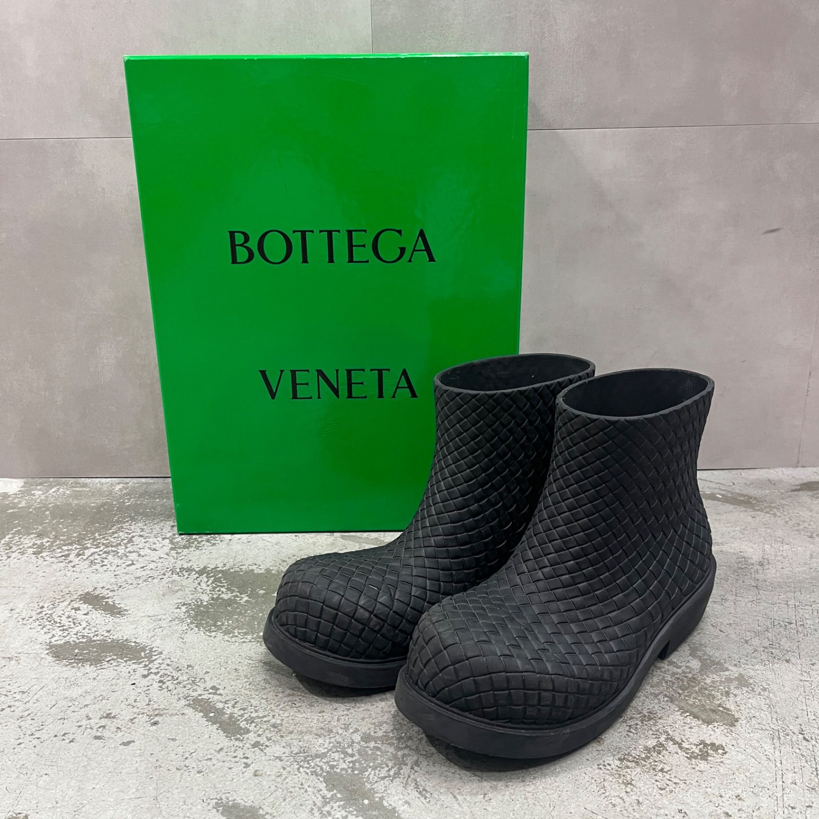 BOTTEGA VENETA ファイヤーマン ラバー アンクルブーツ ボッテガ