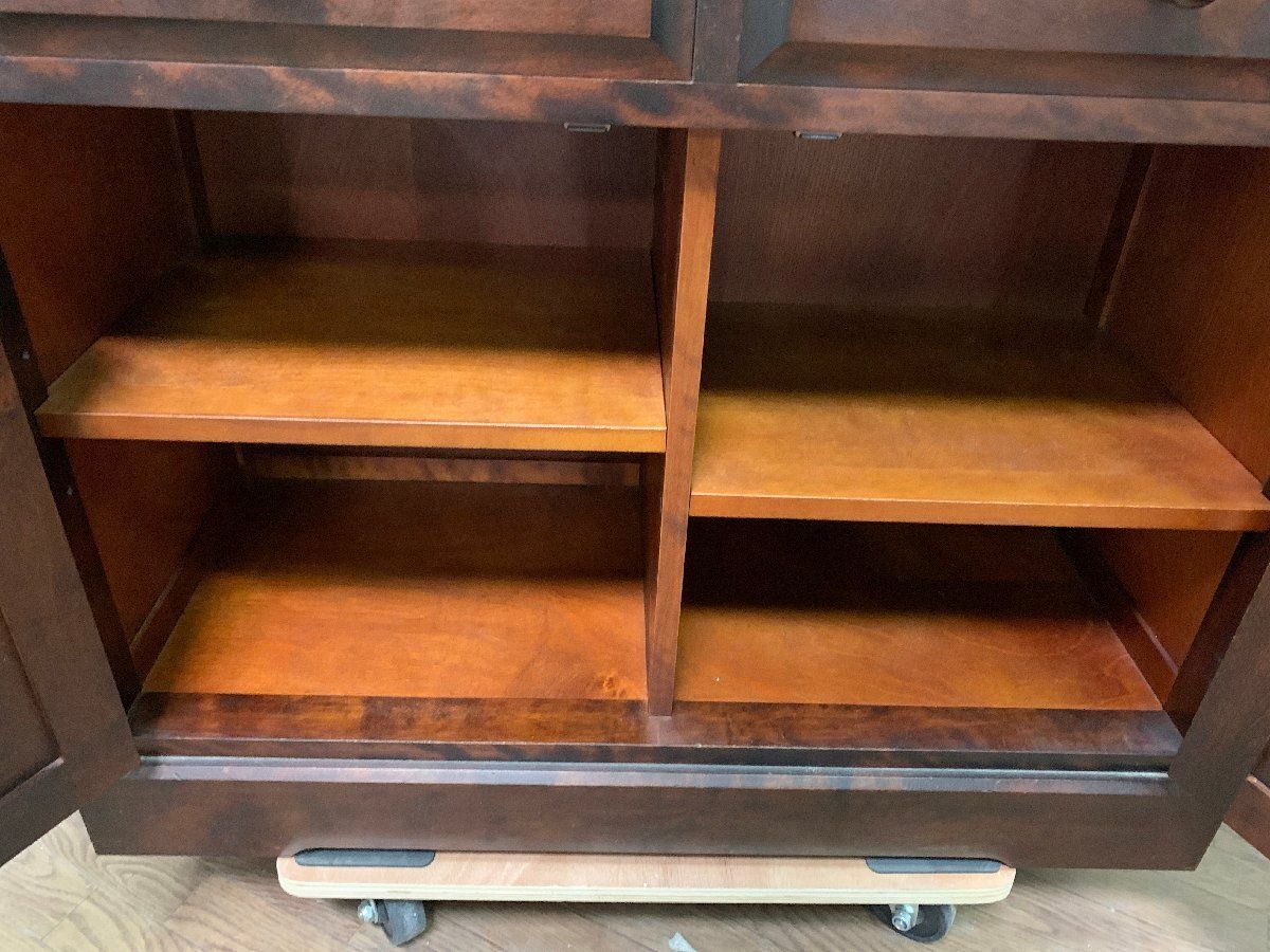 北海道民芸家具 食器棚 カップボード キッチンボード 木製 HM160K 収納