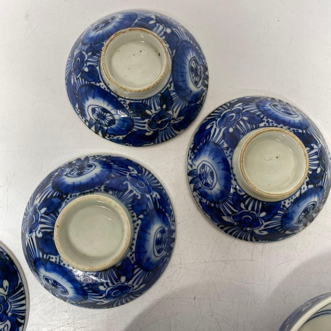 古伊万里 染付 蓋茶碗6客+蓋のみ1点 東さ5-0625① - メルカリ