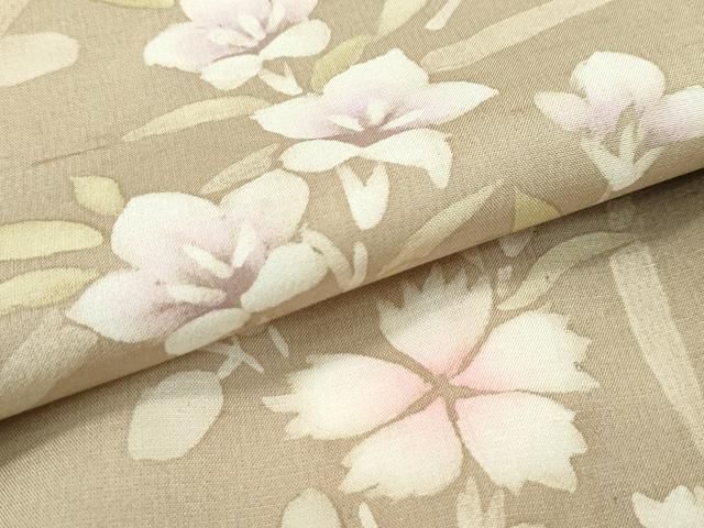 平和屋本店□極上 夏物 石川県指定無形文化財 夏牛首紬 白山工房 手織