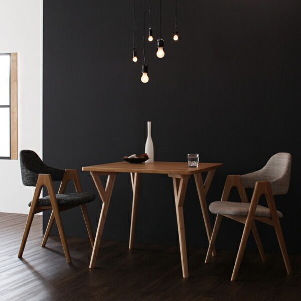 2人掛 北欧デザイン 天然木 ダイニングテーブル 単品 幅80cm ダイニング テーブル 1人暮らし 2人暮らし DINKS