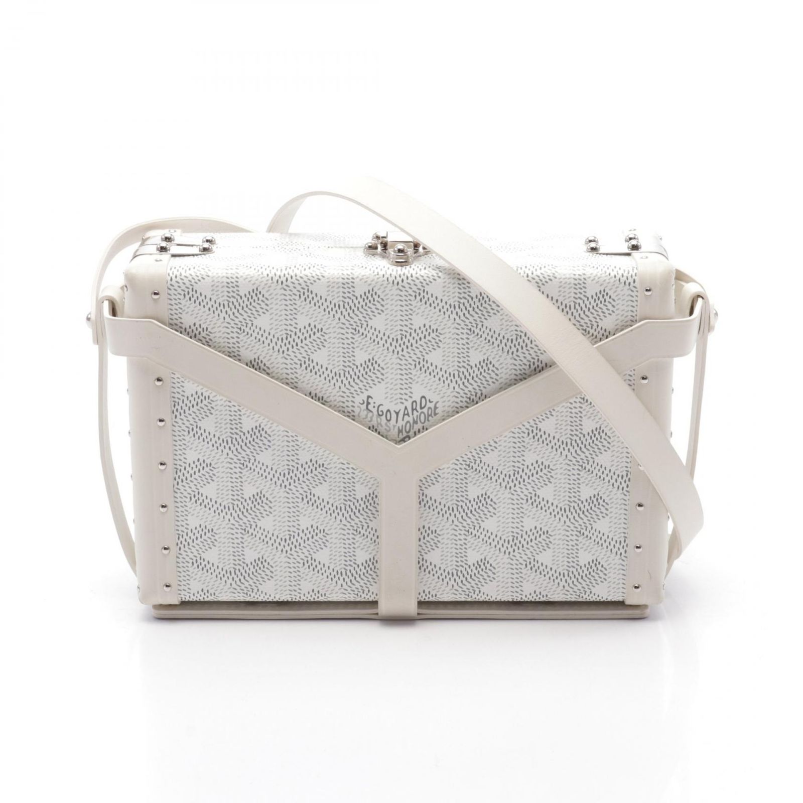 ゴヤール GOYARD ショルダーバッグ ミノディエール トランク ホワイト 
