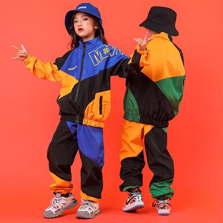 ジャージ セットアップ ダンス | 上下 女の子 キッズ ダンス衣装 上下セット 子供服 キッズダンス衣装 衣装 春 ヒップホップ 2点セット レディース