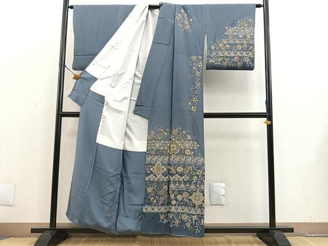 平和屋着物□訪問着 作家物 絞り 流水文 正絹 逸品 AAAR2341ru