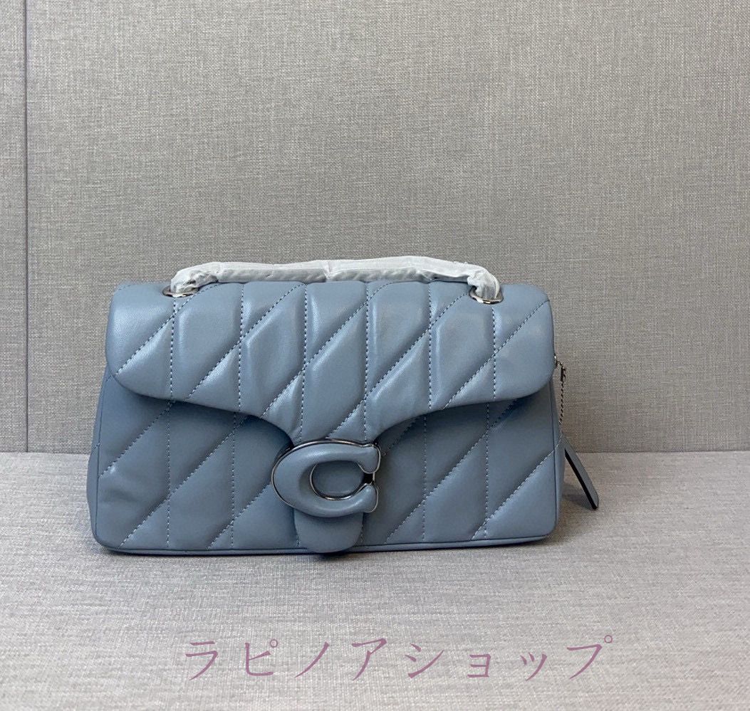COACH コーチ タビー ショルダーバッグ CP147 26 キルティング ブルー 