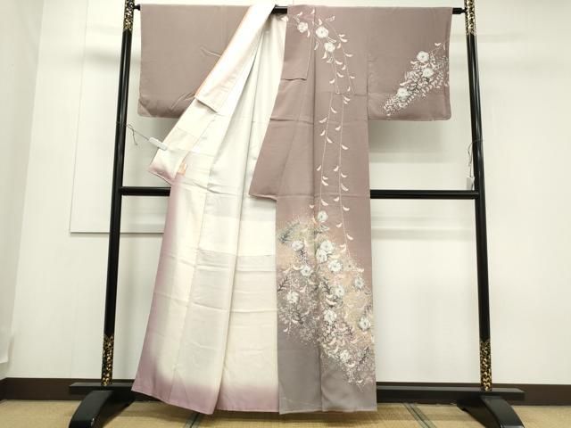 平和屋着物●訪問着　作家物　辻が花　暈し染め　正絹　逸品　CAAZ3867yc 平和屋着物○訪問着 作家物 辻が花 暈し染め 正絹 逸品 CAAS0120th