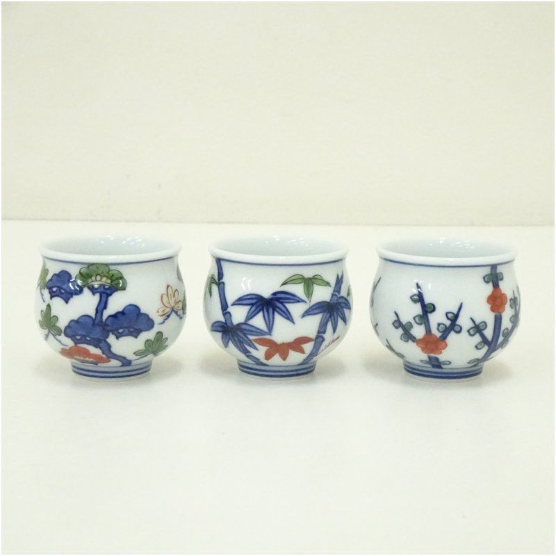 有田焼 館林源右衛門 蓋付茶碗 五客 茶道具 煎茶道具 有田焼 館林