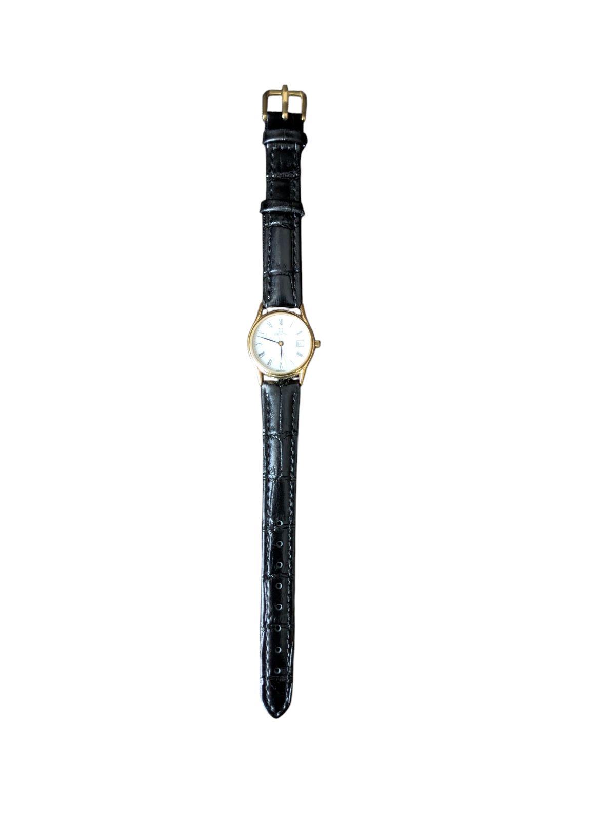 稼働品 ZENITH ゼニス ホワイト文字盤 レディース腕時計 ベルト