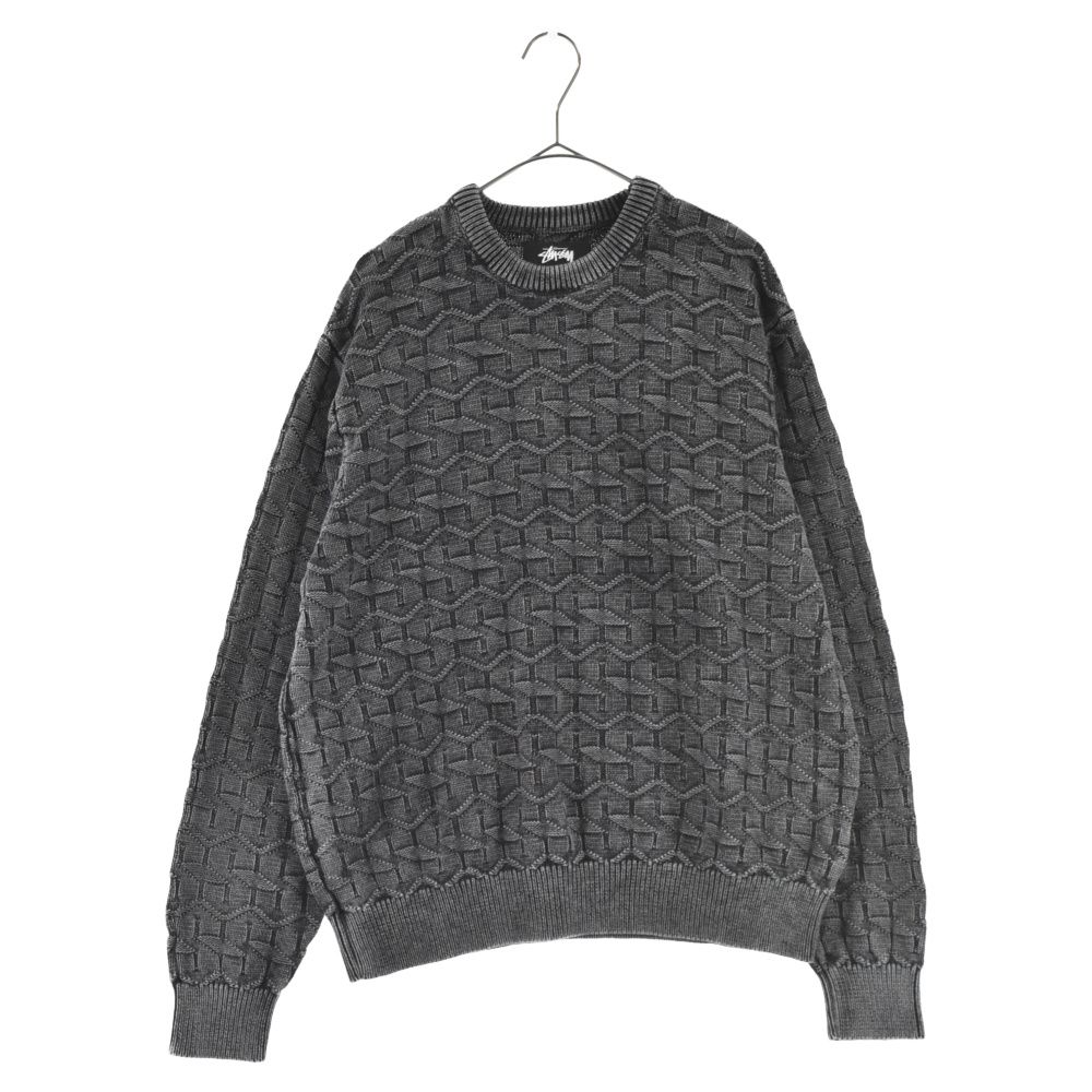 STUSSY (ステューシー) Strand Sweater 総柄ニット 長袖セーター