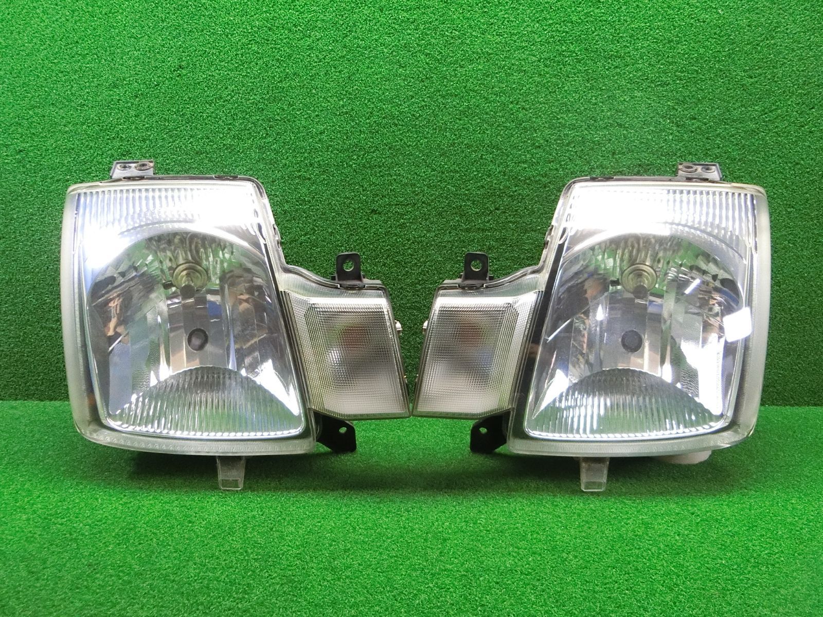 11289 コーティング済 スズキ アルトバン HA24V ヘッドライト 左右セット STANLEY P4800 研磨済 破損なし レベライザー 済