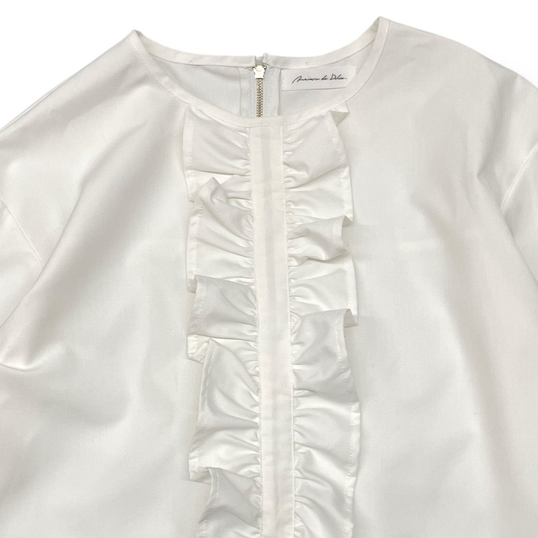 maison de dolce. メゾンドルチェ フリルブラウス 長袖シャツ ノー
