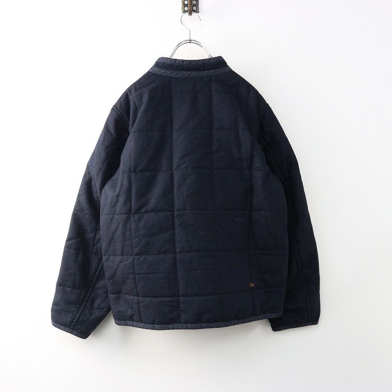 45rpm - 未使用 定価8.6万 45R 45rpm フォーティファイブアール オックスキルト×厚ナイロンの908スタンドブルゾン 2/インディゴ【2400014379358】 未使用 定価8.6万 45R 45rpm フォーティファイブアール オックス