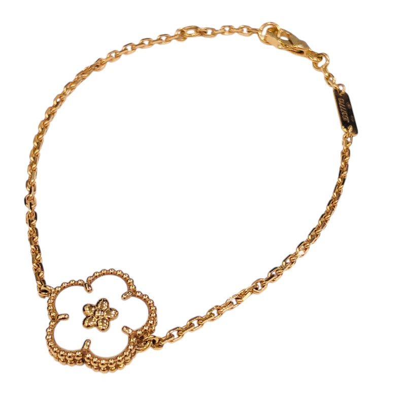 VanCleef&Arpels スプリング ブレスレット プラムブロッサム Lucky Spring bracelet, plum blossom 18K rose gold, Mother-of