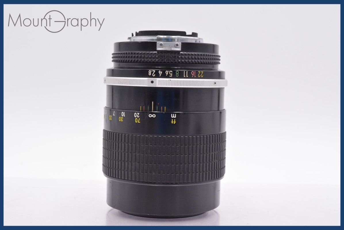ニコン Nikon NIKKOR 135mm F2.8 非Ai 前後キャップ-レンズフィルター付 完動 同梱可 mj5085