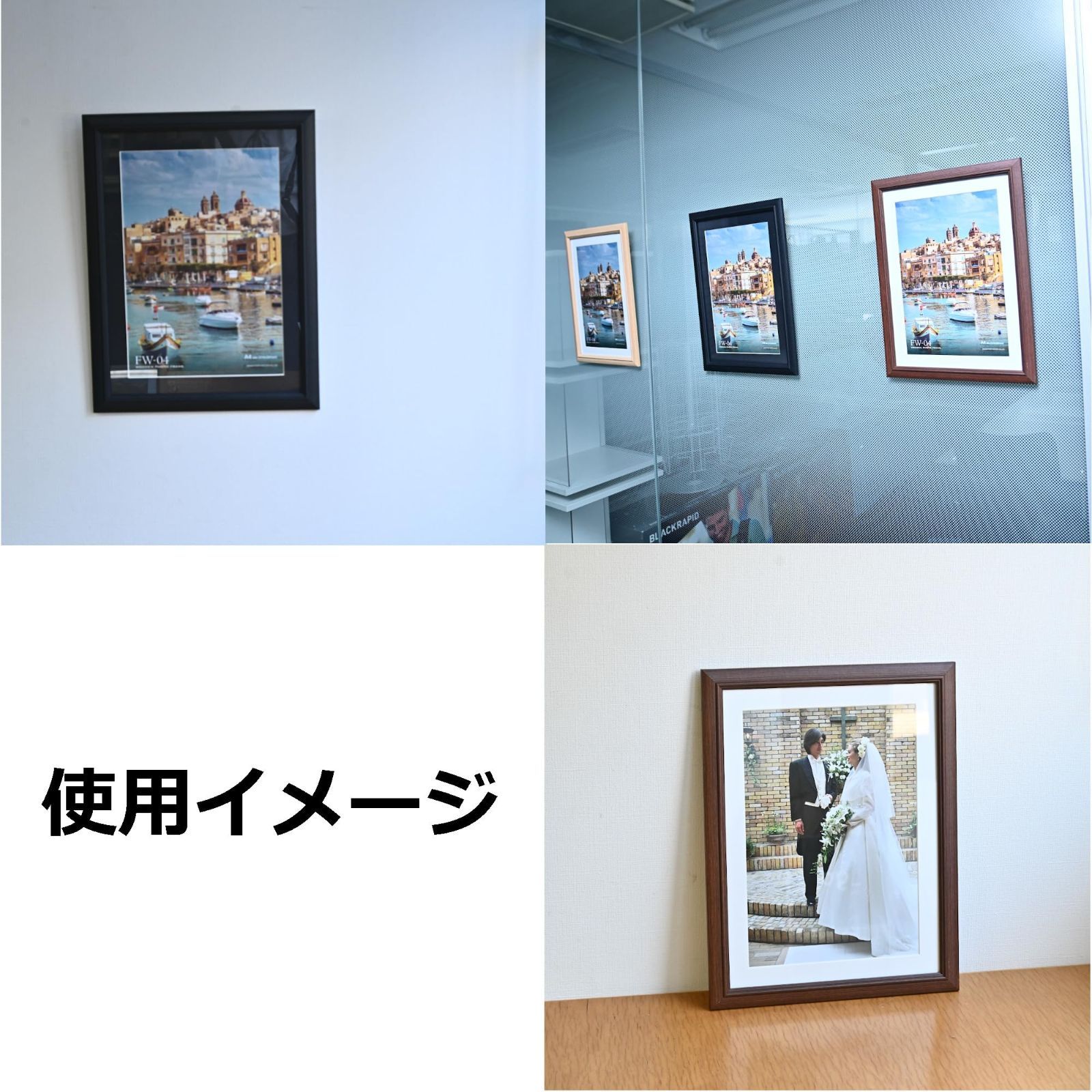 額付き水彩原画〈さよなら桜並木〉/はがきサイズ