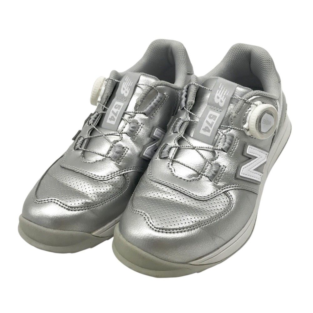 NEW BALANCE GOLF ニューバランス WGBS574D/2024年モデル ゴルフシューズ BOA  シルバー系 22.5cm [240101358955] ゴルフウェア レディース ストスト