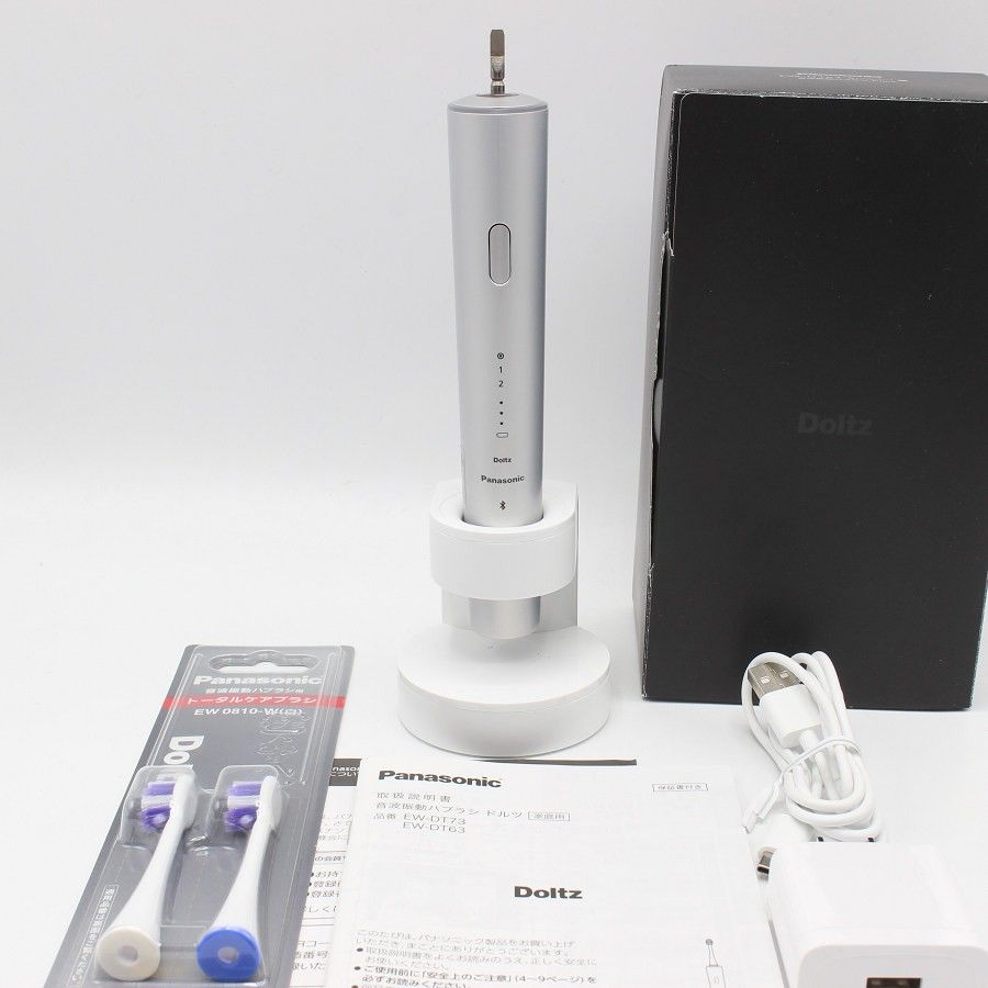 Panasonic 音波振動ハブラシ ドルツ EW-DT63-S [シルバー] 概要 音波振動ハブラシ(電動歯ブラシ)ドルツEW-DT63 | オーラル