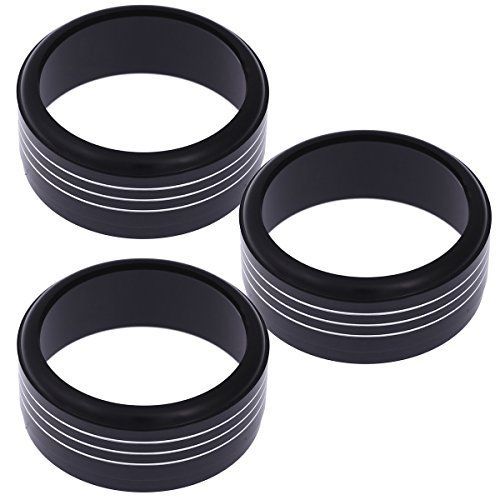 ブラック Negesu(ネグエス) スバル subaru エアコン スイッチ ダイヤル リング カバー フォレスター SJ/XV レガシィ アウトバック