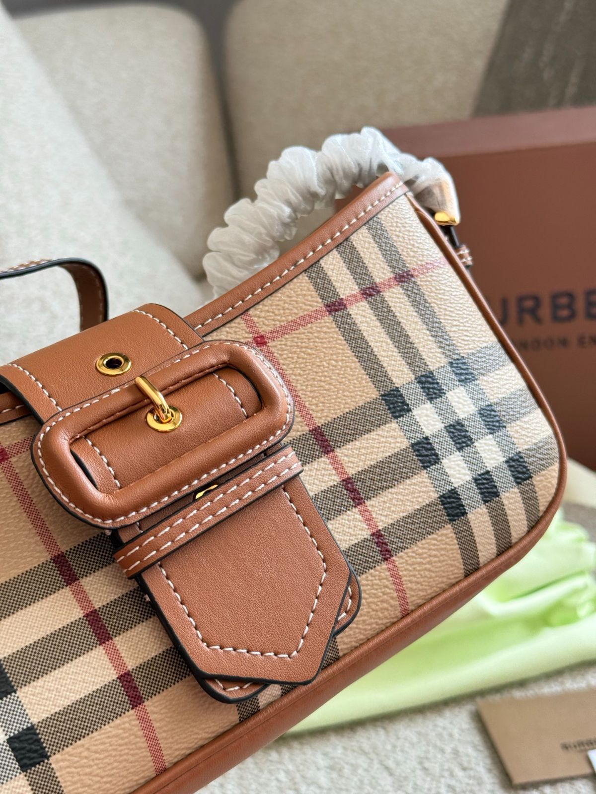 超希少 Burberrys バーバリーズ☆総柄 チェック キャディバッグ 玉虫色 超希少 Burberrys バーバリーズ☆総柄 チェック キャディバッグ