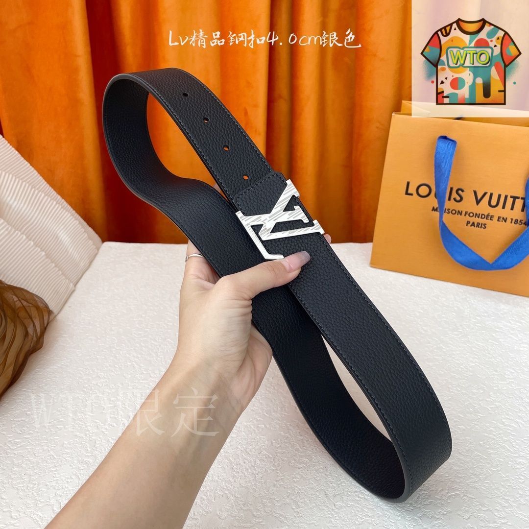 今日特価】LOUIS VUITTON Double-sided ライチ柄 レザーベルト
