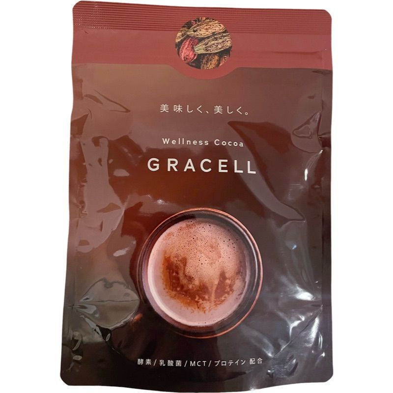 GRACEL ウェルネス ココア グレイセル 100g 1袋 - メルカリ GRACEL ウェルネス ココア グレイセル 100g 1袋 - メルカリ
