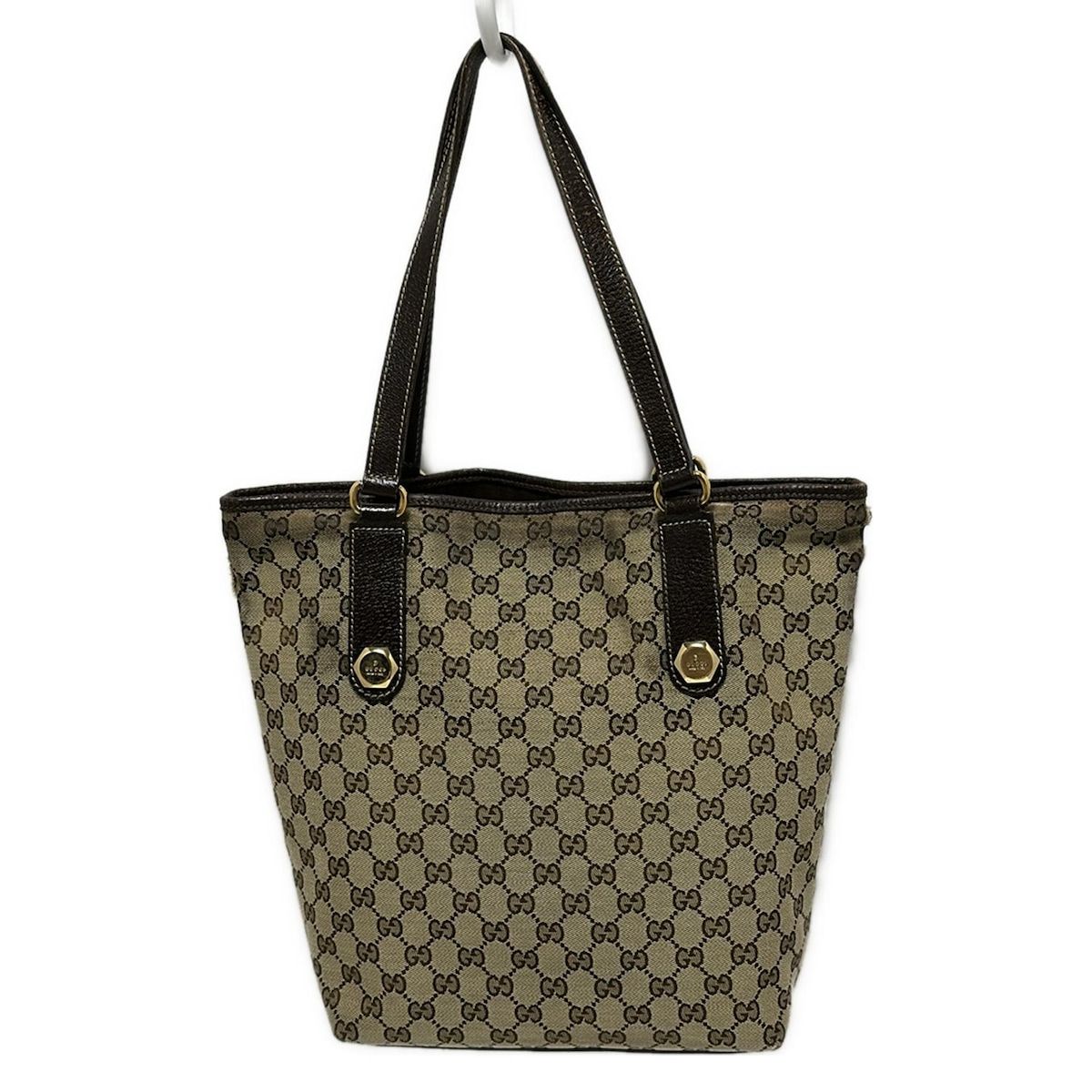 ベージュ×ダークブラウン レザー