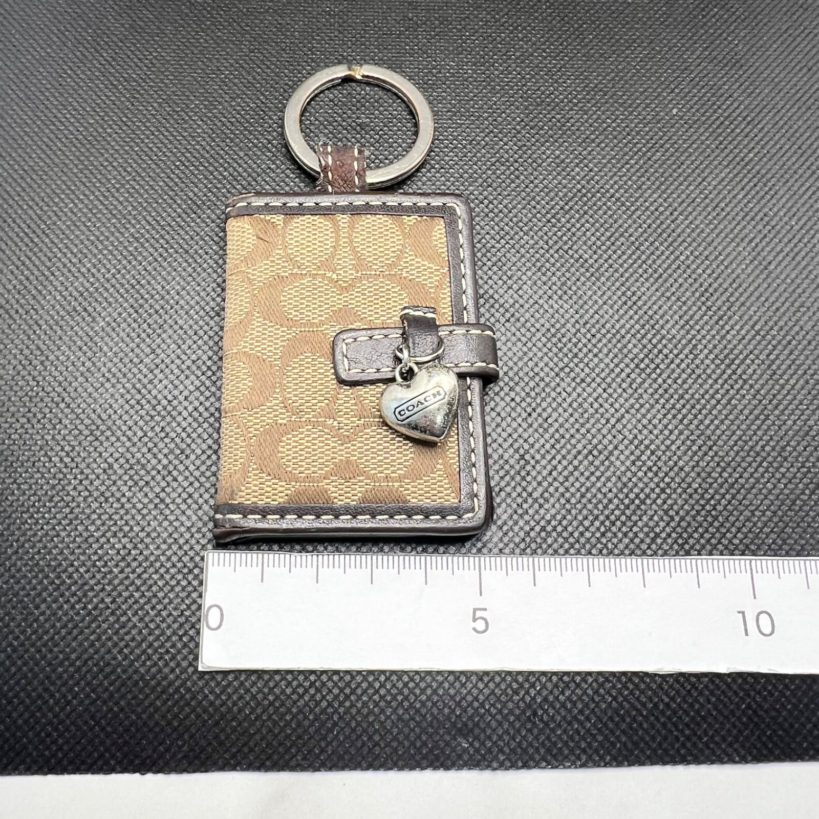 COACH コーチ キーホルダー キーリング フォトフレーム シグネチャー