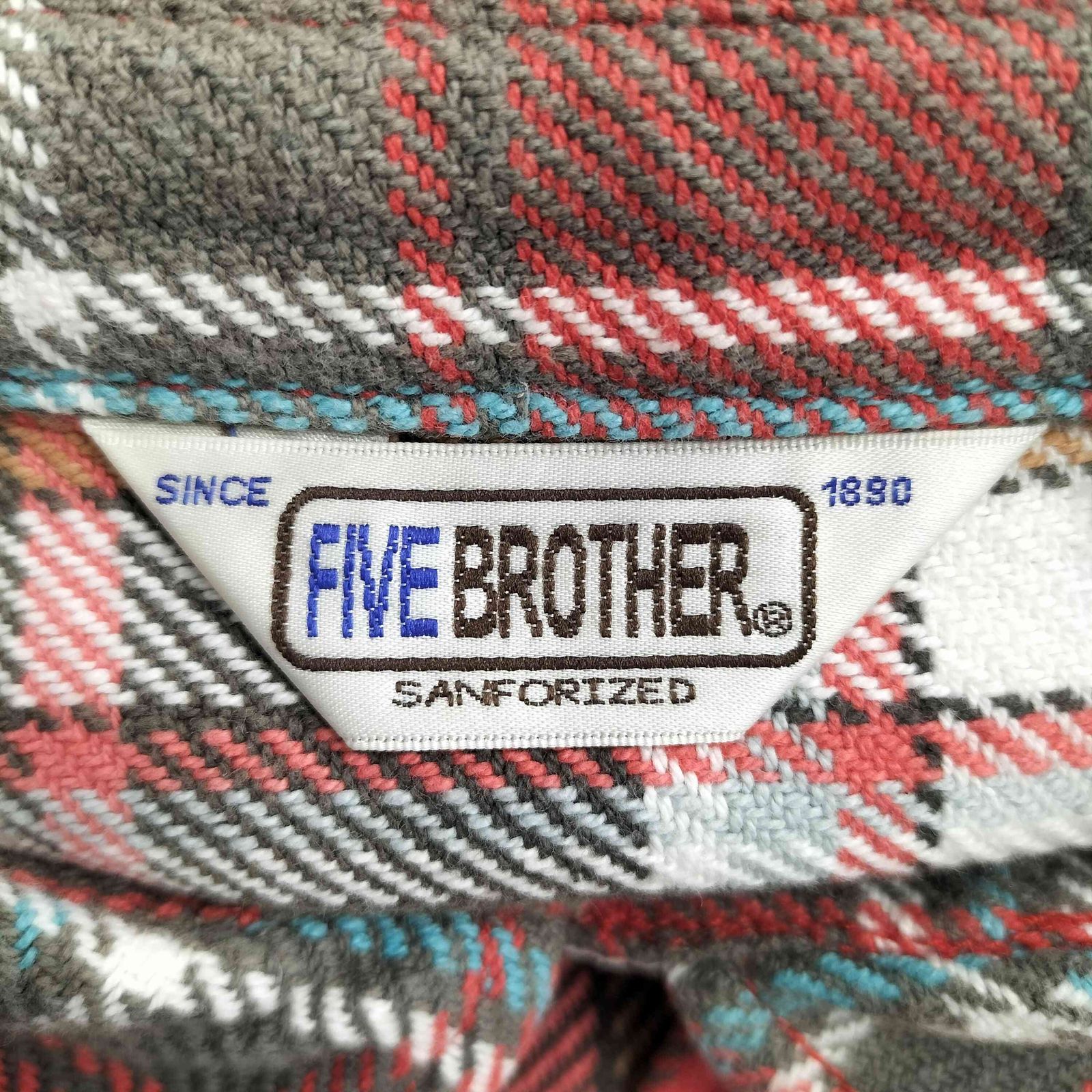 ファイブブラザー FIVE BROTHER 復刻 三角タグ L/Sネルシャツ