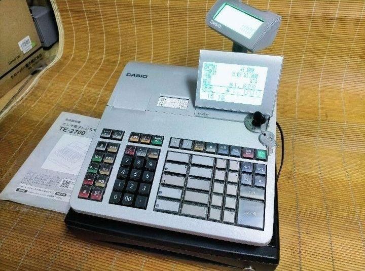 カシオレジスター TE-2700 フル設定込み PC連携 147017 カシオレジスター TE-2700 フル設定込み PC連携 720072 - メルカリ