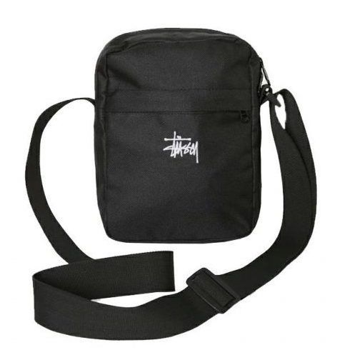 Stussy ステューシー メッセンジャーバッグ ブラック - メルカリ
