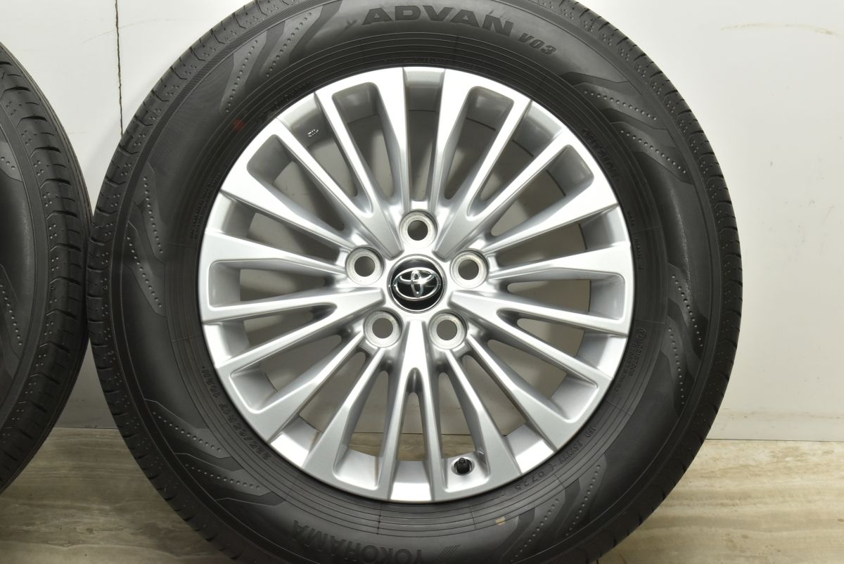 【2025年製 新車外し】40アルファード17inchヨコハマ アドバン 2025年製 新車外し品】トヨタ 40 アルファード Z 純正 17in 6.5J +40
