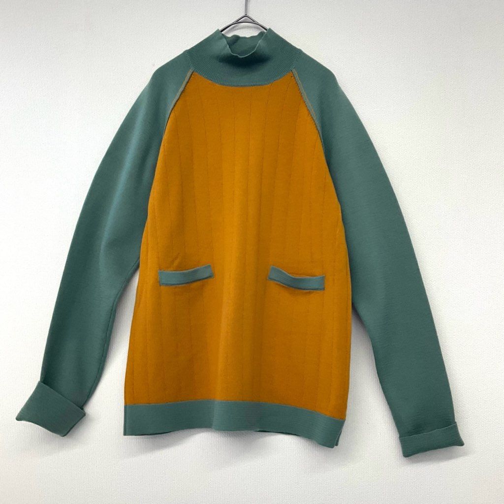 MARNI バイカラー ニットセーター マルニ 切り替え ウール ニット