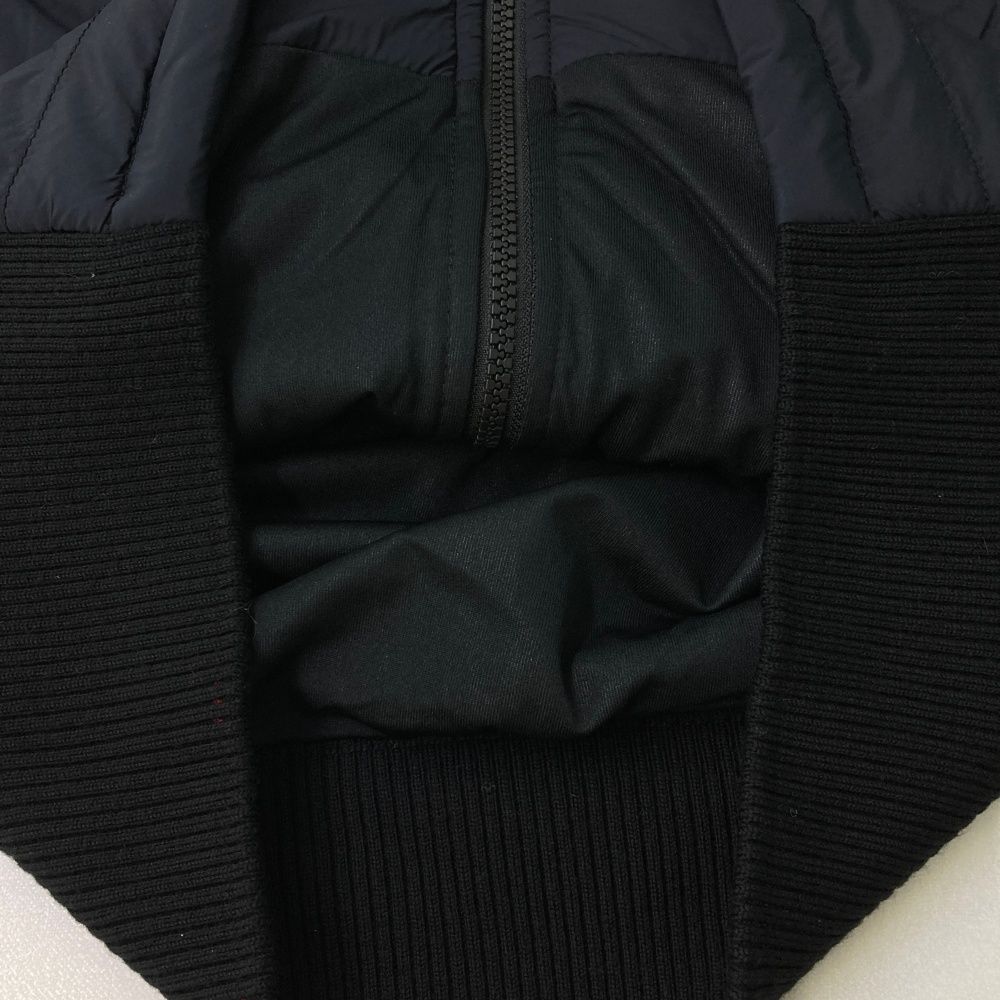 送料無料。 サイズ M BRIEFING GOLF ブリーフィング 中綿切替 ウール ニットジャケット ブラック系 240101391274 ゴルフウェア メンズ ストスト