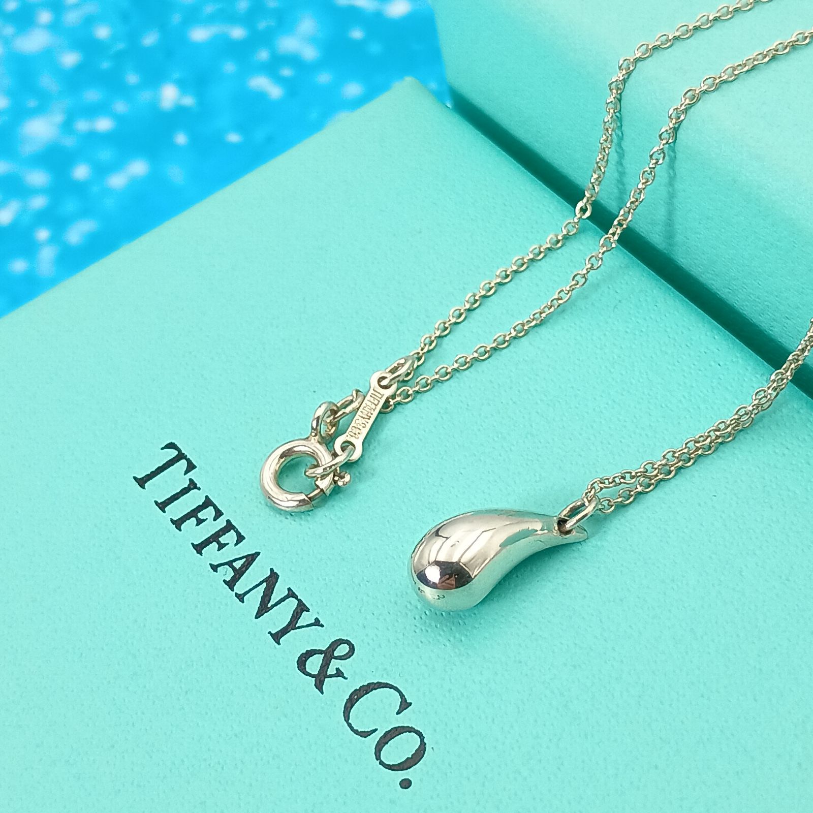 Tiffany&Co ティファニー ティアドロップ ネックレス シルバー 【公式
