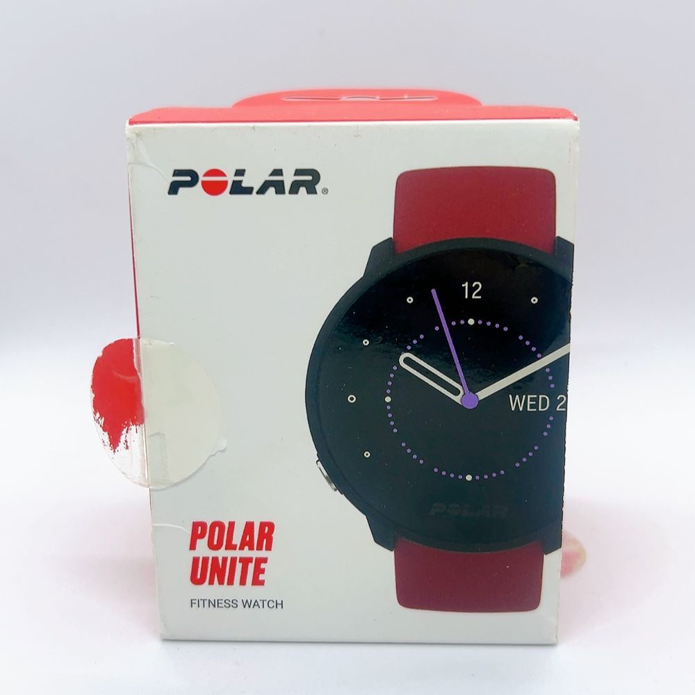 ポラール POLAR UNITE レッド S-L 超軽量 フィットネス ウォッチ 心拍 活動量計 睡眠