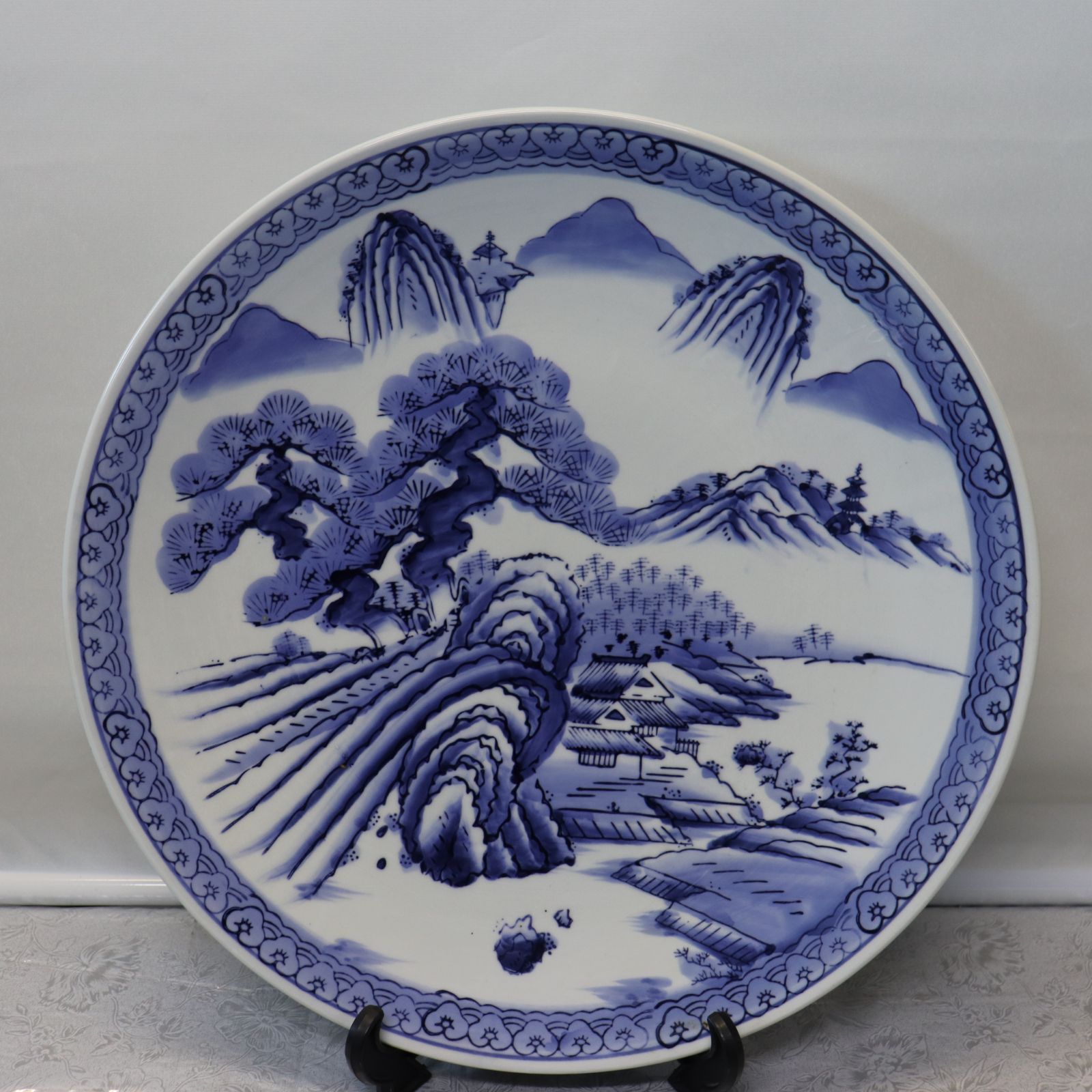 工芸品中国　呉須　絵皿