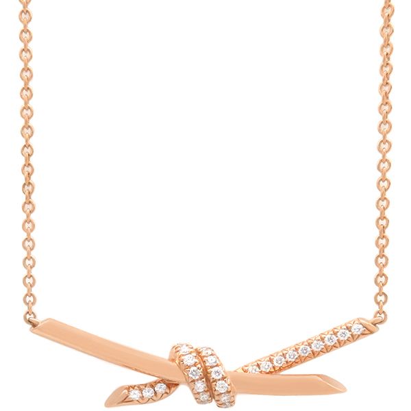 ティファニー Tiffany & Co ネックレス ノット ダイヤ K18PG ティファニー Tiffany & Co ネックレス ノット ダイヤ K18PG