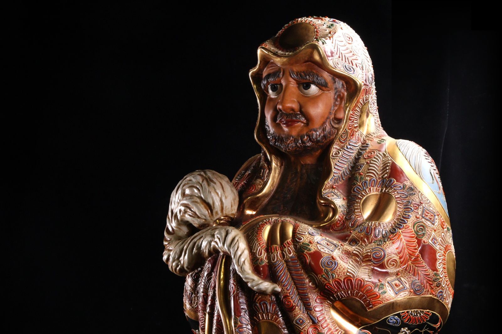 九谷焼 達磨大師 特大77.5cm 唐物 骨董 古美術 楾 D263-PV - メルカリ