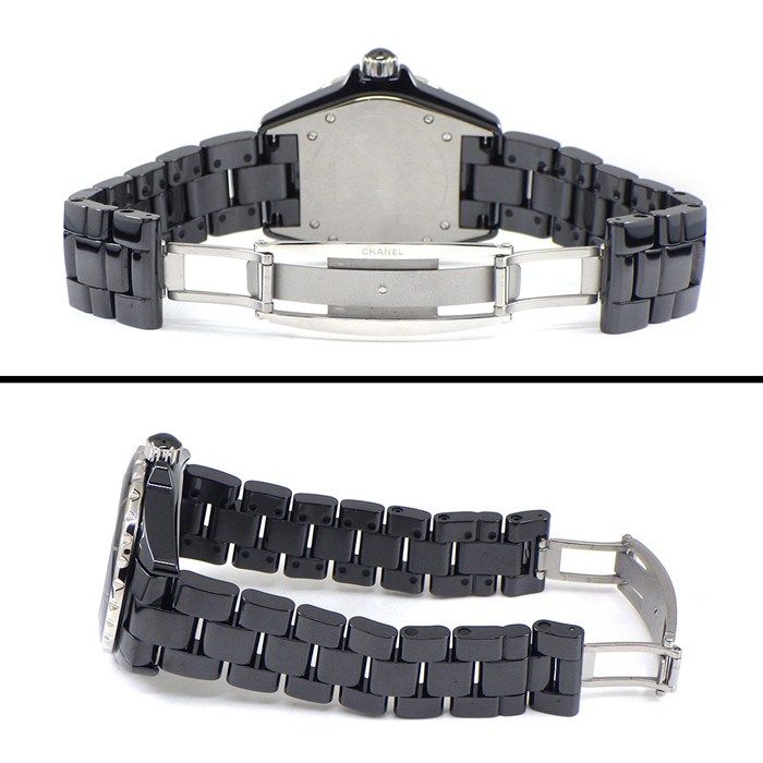 シャネル CHANEL 腕時計 J12 H0685 デイト 回転ベゼル 夜光