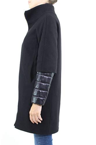  ヘルノ イタリア製2 WAY異素材ウールコート LANA NYLON レディース BLACK EU 42 日本サイズ9 号相当 その他 フェイスケア