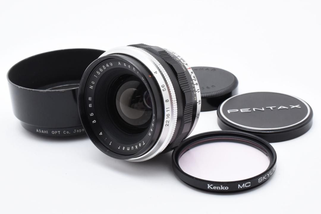 PENTAX - ◎希少品 旭光学◎ Takumar 35mm F4 フードフィルター付 Y197 ◎希少品 旭光学◎ Takumar 35mm F4 フードフィルター付 Y197